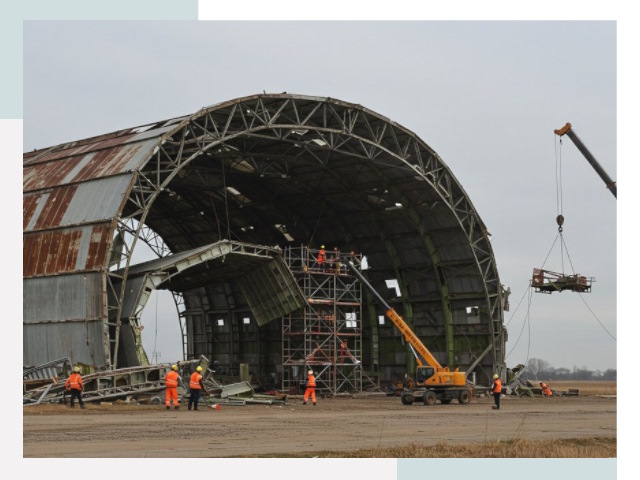 Демонтаж ангаров в Коврове